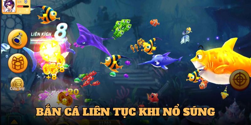 Bắn liên tục sau mỗi lần nổ súng